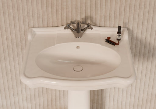 BOHEME Console Washbasin 70 cm in a bathroom setting – Alice Ceramica