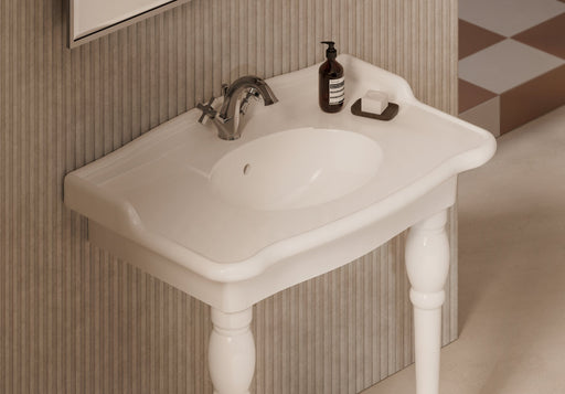 BOHEME Console Washbasin 95 cm in a bathroom setting – Alice Ceramica