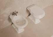 BOHEME Traditional Back-to-Wall WC and bidet in a bathroom setting – Alice Ceramica