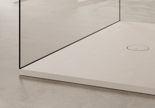 FORM ceramic shower tray in a bathroom setting – Alice Ceramica
