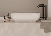 FORM Rectangular Countertop Basin 60x37 in a bathroom setting – Alice Ceramica