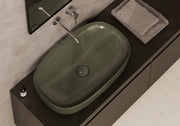 FORM Countertop Washbasin 65x40 cm in a bathroom setting – Alice Ceramica