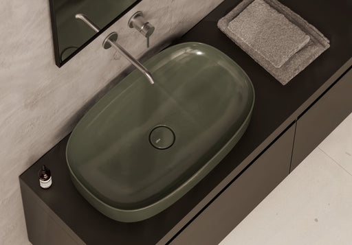 FORM Countertop Washbasin 65x40 cm in a bathroom setting – Alice Ceramica