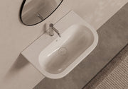 FORM Wall-Hung Washbasin 68x45 cm in a bathroom setting – Alice Ceramica