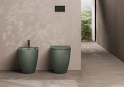 FORM Back-to-Wall WC and bidet in a bathroom setting – Alice Ceramica