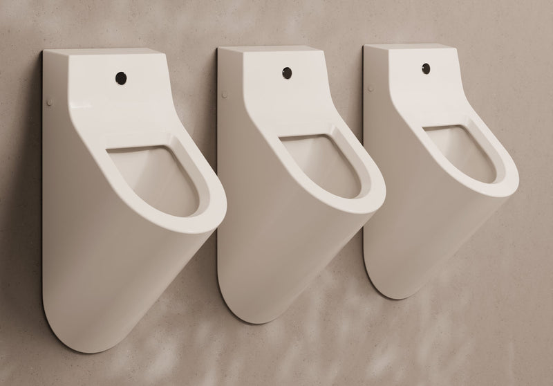 FORM Wall-Hung Ceramic Urinal in a bathroom setting – Alice Ceramica
