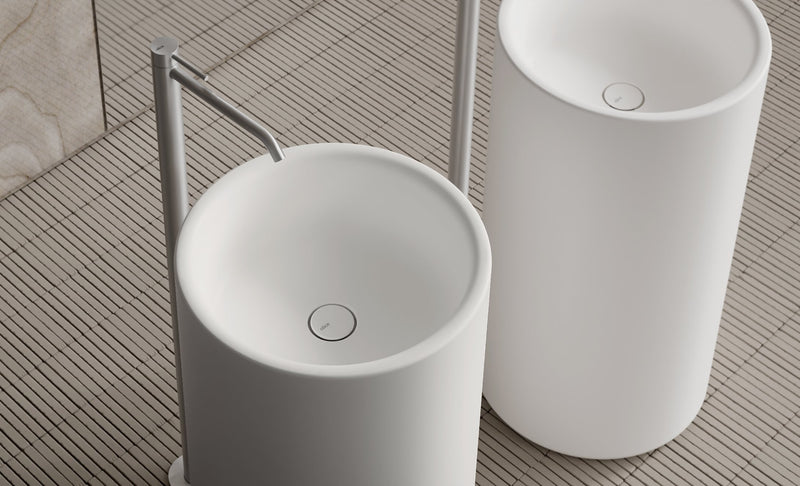 IDILLA Freestanding Washbasin in a bathroom setting – Alice Ceramica