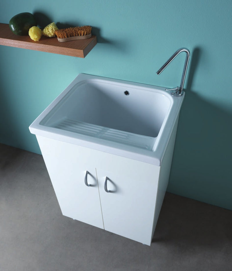 LAUNDRY BRAIES wash tub 60 x 60 with washboard – Alice Ceramica