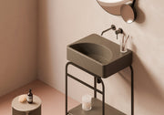 LUNARIS Ceramic Vanity Top 61 cm in a bathroom setting – Alice Ceramica