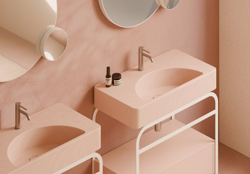 LUNARIS Ceramic Vanity Top 81 cm in a bathroom setting – Alice Ceramica