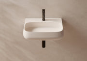 NUR Wall-Hung or Countertop Basin 55x45 in a bathroom setting – Alice Ceramica