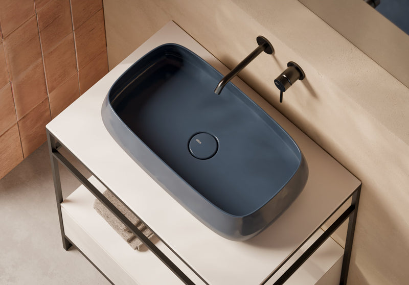 NUR Countertop Washbasin 60x35 cm in a bathroom setting – Alice Ceramica
