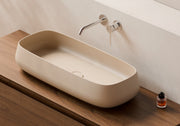NUR Countertop Washbasin 80x35 cm in a bathroom setting – Alice Ceramica