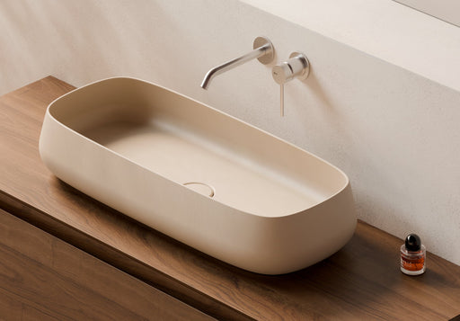 NUR Countertop Washbasin 80x35 cm in a bathroom setting – Alice Ceramica