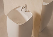 NUR Freestanding Washbasin with Tap Deck in a bathroom setting – Alice Ceramica
