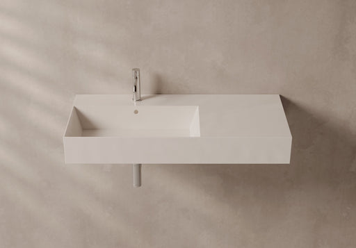 SPY PLAN Vanity-Top Washbasin 101x46 in a bathroom setting – Alice Ceramica
