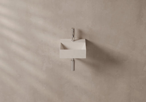 SPY Wall-Hung or Countertop Basin 30x30 in a bathroom setting – Alice Ceramica
