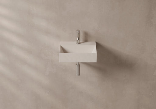 SPY Wall-Hung or Countertop Basin 40x30 in a bathroom setting – Alice Ceramica