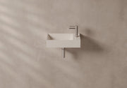 SPY Wall-Hung or Countertop Basin 45x20 in a bathroom setting – Alice Ceramica