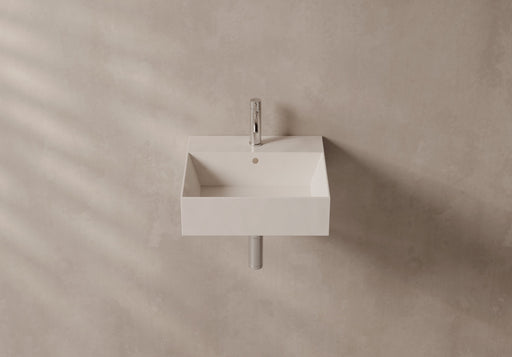 SPY Wall-Hung or Countertop Basin 46x46 in a bathroom setting – Alice Ceramica