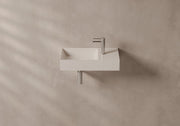 SPY Wall-Hung or Countertop Basin 55x25 in a bathroom setting – Alice Ceramica