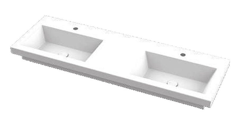TAGO Double washbasin 141 x 46 – Alice Ceramica, view 3