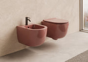 UNICA 47 Rimless Wall-Hung WC and bidet in a bathroom setting – Alice Ceramica