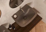 WUNDER Wall-Hung Washbasin 60x45 cm in a bathroom setting – Alice Ceramica