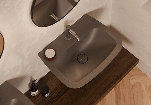 WUNDER Wall-Hung Washbasin 60x45 cm in a bathroom setting – Alice Ceramica