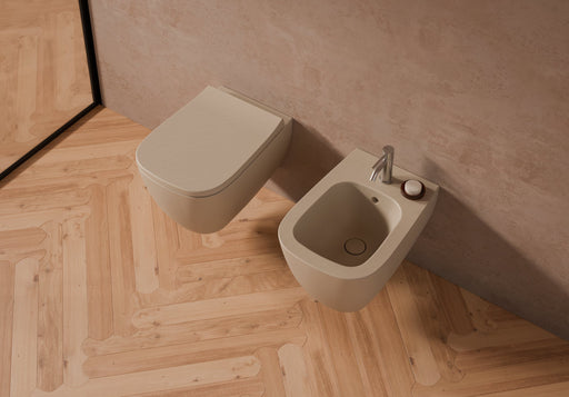 WUNDER Wall-Hung WC and bidet in a bathroom setting – Alice Ceramica