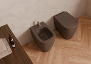 WUNDER Back-to-Wall WC and bidet in a bathroom setting – Alice Ceramica