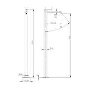 MATH Freestanding Single-Lever Basin Mixer – Alice Ceramica, view 3