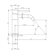 MATH Regular Single-Lever Basin Mixer – Alice Ceramica, view 3