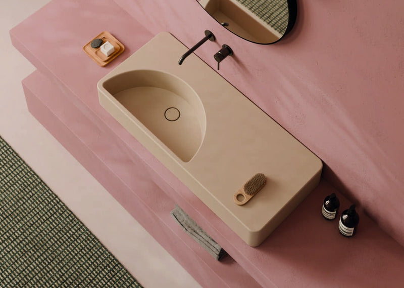 LUNARIS Waschbecken 101cm x 45cm