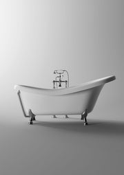 BOHEME Freestanding Bathtub with Feet in White Shiny – Alice Ceramica