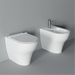 Bidet Back to Wall / Appoggio Unica - Alice Ceramica - Italian Bathrooms online store - 100% made in Italy
