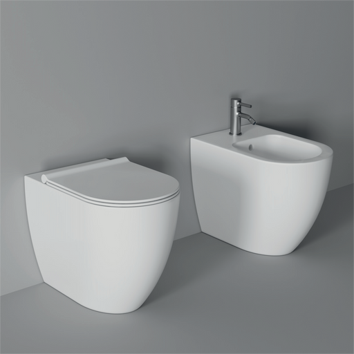 Bidet Form Back to Wall / Appoggio Square - Alice Ceramica - Italian Bathrooms online store - 100% made in Italy