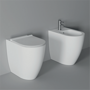 Bidet Form Back to Wall / Appoggio Square H50 - Alice Ceramica - Italian Bathrooms online store - 100% made in Italy