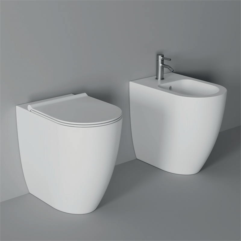 Bidet Form Back to Wall / Appoggio Square H50 - Alice Ceramica - Italian Bathrooms online store - 100% made in Italy