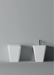 Bidet Hide Zurück zur Wand / Appoggio Square 55cm x 35cm - Alice Ceramica - Italian Bathrooms Online-Shop - 100% hergestellt in Italien
