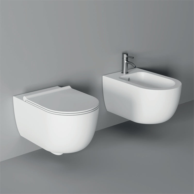 Bidet Hung / Sospeso Unica 55 - Alice Ceramica - Italian Bathrooms online store - 100% made in Italy