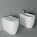 Bidet NUR Terug naar muur / Appoggio - Alice Ceramica - Italian Bathrooms online winkel - 100% gemaakt in Italië
