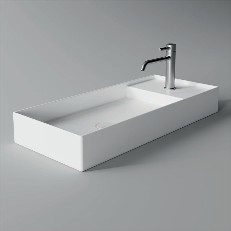 Hide Washbasin / Lavabo 85cm x 37cm - Alice Ceramica - Italian Bathrooms online store - 100% made in Italy