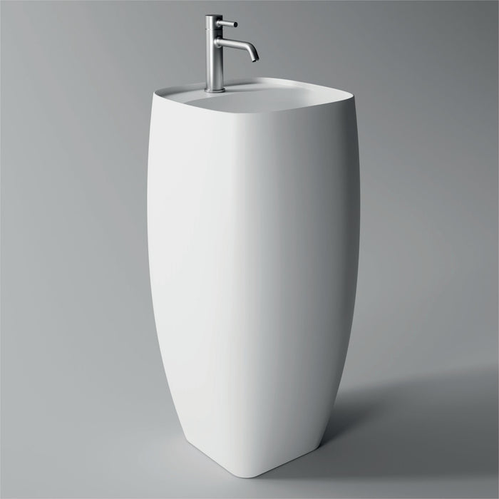 NUR Freestanding Washbasin / Lavabo with tap plan - Alice Ceramica - Italian Bathrooms online store - 100% made in Italy