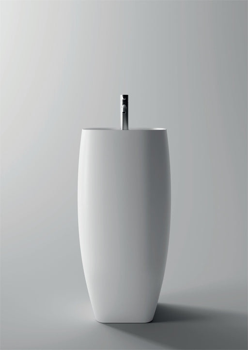 NUR Lavabo freestanding / Lavabo con piano per rubinetteria - Alice Ceramica - Italian Bathrooms negozio online - 100% made in Italy