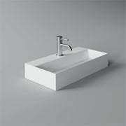 SPY Wall-Hung or Countertop Basin 60x30 in White Shiny – Alice Ceramica