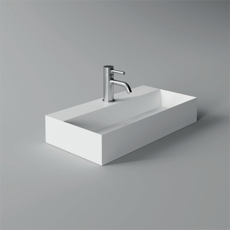 SPY Wall-Hung or Countertop Basin 60x30 in White Shiny – Alice Ceramica