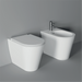 WC Hide Back to Wall / Appoggio Rotondo 57cm x 37cm - Alice Ceramica - Italian Bathrooms negozio online - 100% made in Italy