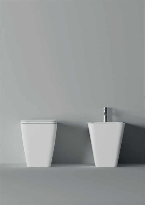 WC Hide Back to Wall / Appoggio Square 55cm x 35cm - Alice Ceramica - Italian Bathrooms online store - 100% made in Italy