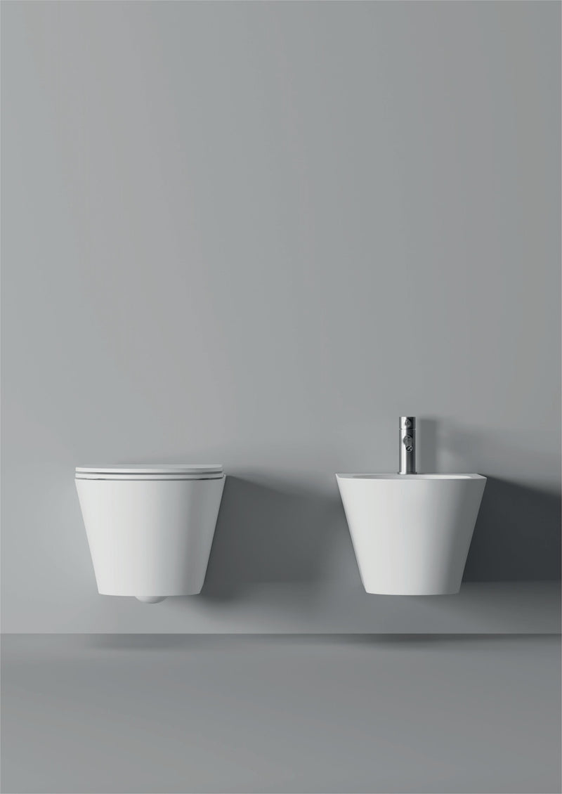 WC Hide Hung / Sospeso Round 57cm x 37cm - Alice Ceramica - Italian Bathrooms online store - 100% made in Italy
